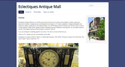 Desktop Screenshot of eclectiquesantiquemall.com